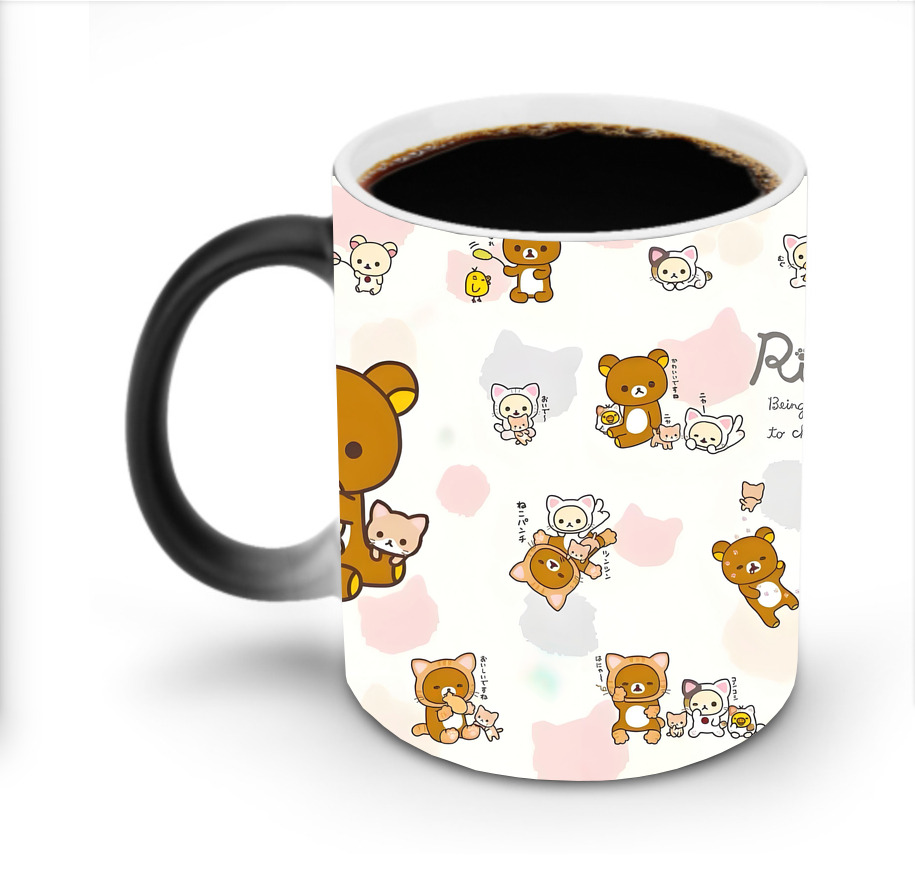 （画像用） リラックマ リラックマ キイロイトリ Rilakkuma Korilakkuma Kiiroitori 温度変色マグカップ