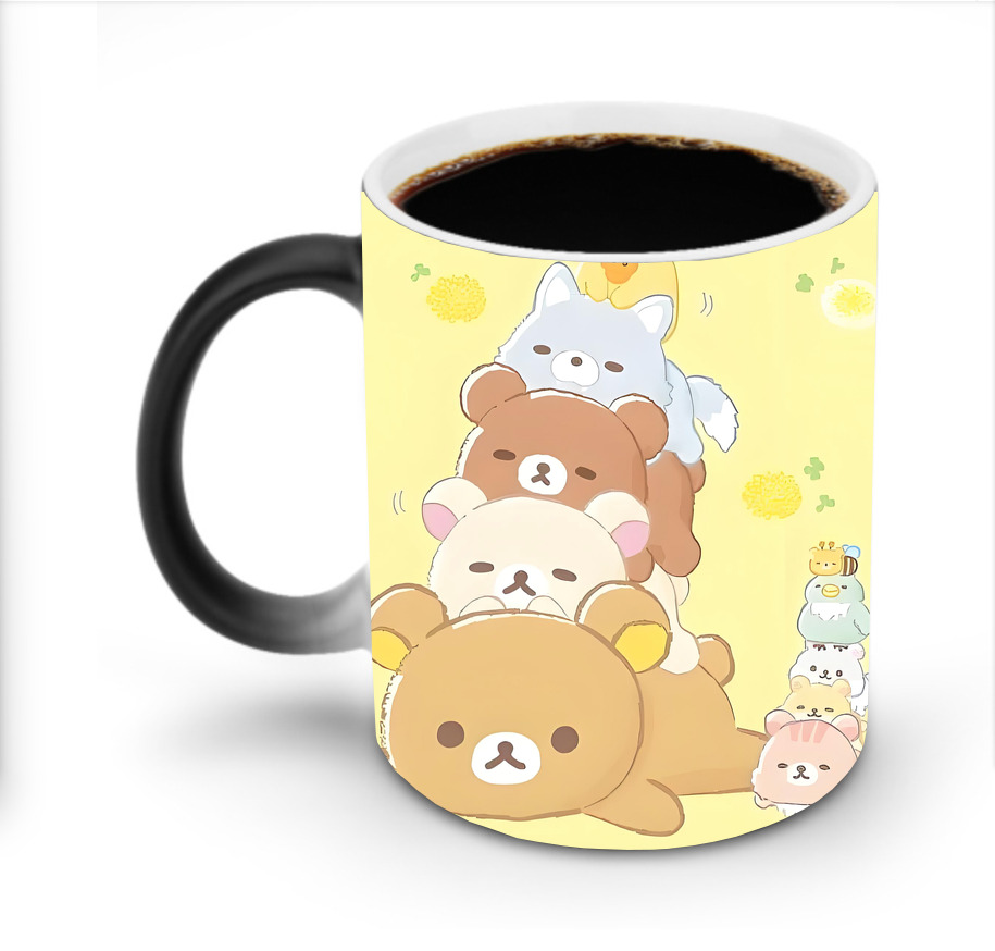 （画像用） リラックマ リラックマ キイロイトリ Rilakkuma Korilakkuma Kiiroitori 温度変色マグカップ