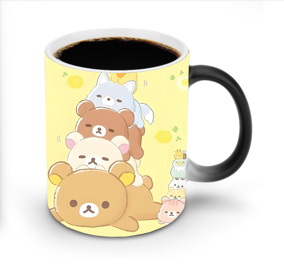 （画像用） リラックマ リラックマ キイロイトリ Rilakkuma Korilakkuma Kiiroitori 温度変色マグカップ
