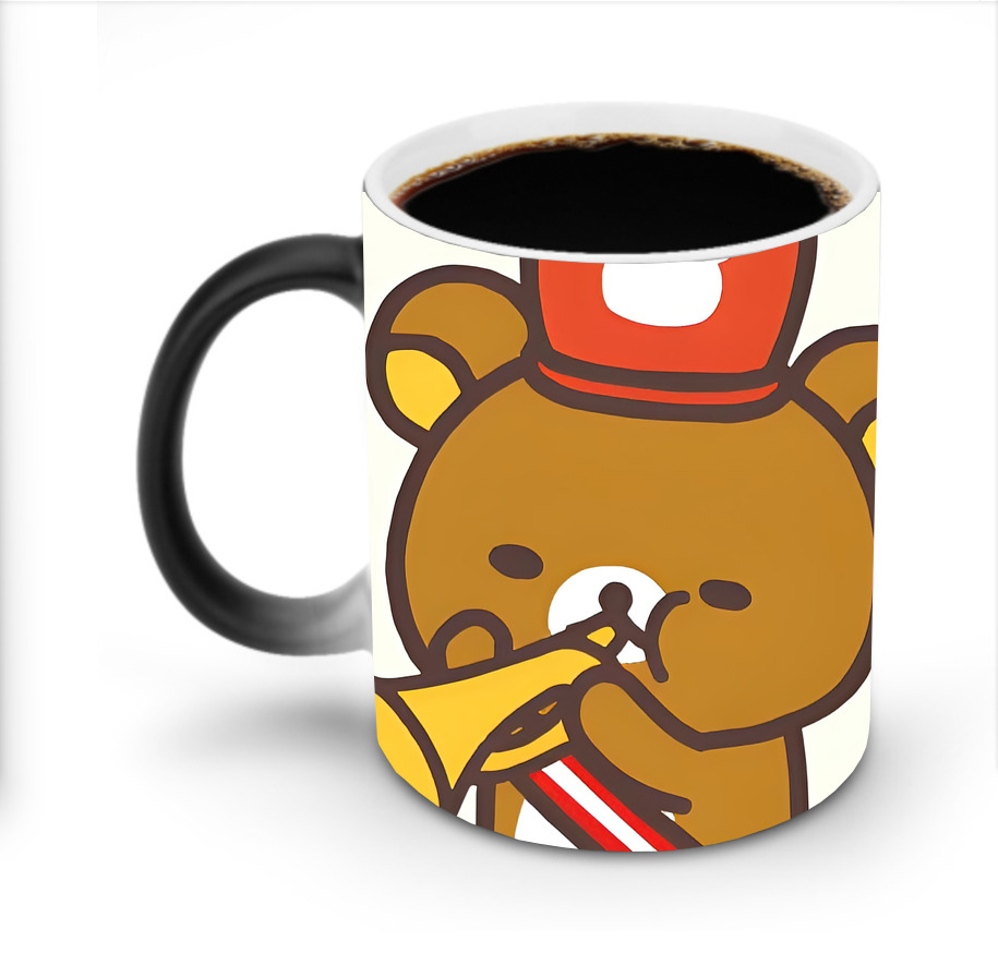 （画像用） リラックマ リラックマ キイロイトリ Rilakkuma Korilakkuma Kiiroitori 温度変色マグカップ