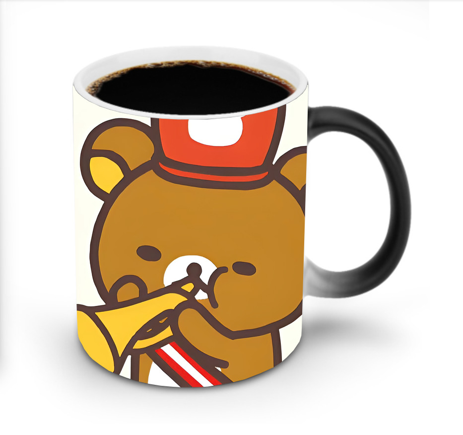 （画像用） リラックマ リラックマ キイロイトリ Rilakkuma Korilakkuma Kiiroitori 温度変色マグカップ