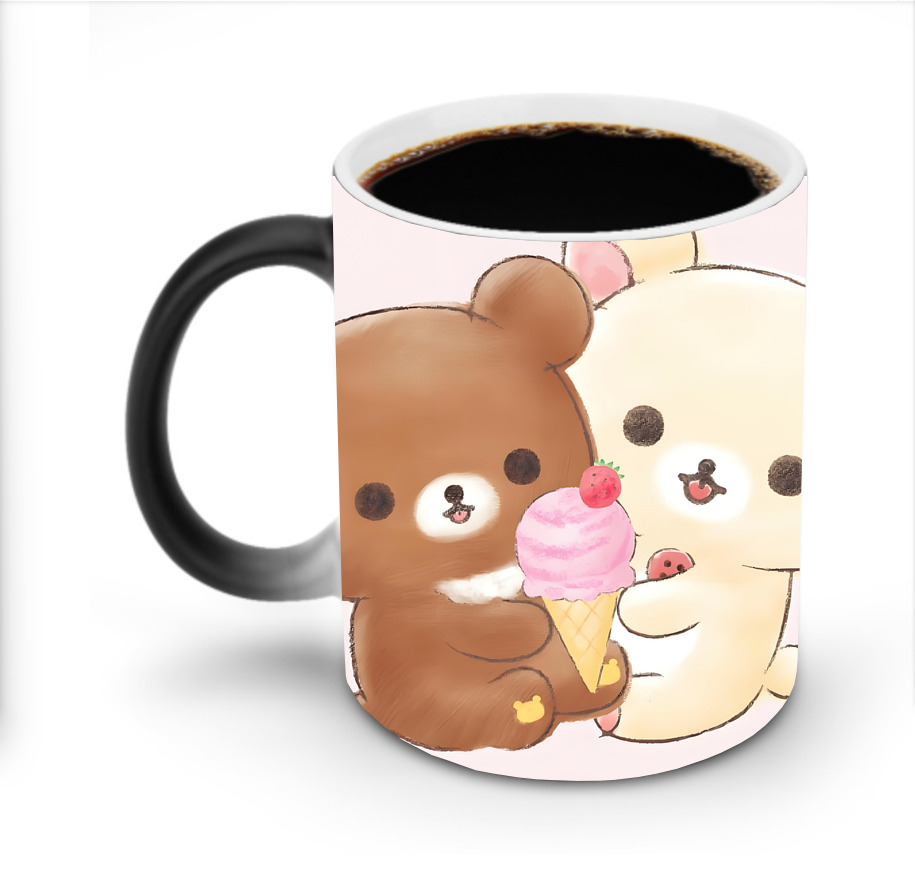 （画像用） リラックマ リラックマ キイロイトリ Rilakkuma Korilakkuma Kiiroitori 温度変色マグカップ