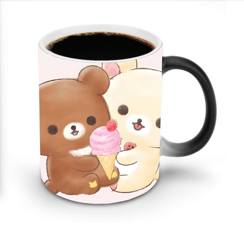 （画像用） リラックマ リラックマ キイロイトリ Rilakkuma Korilakkuma Kiiroitori 温度変色マグカップ