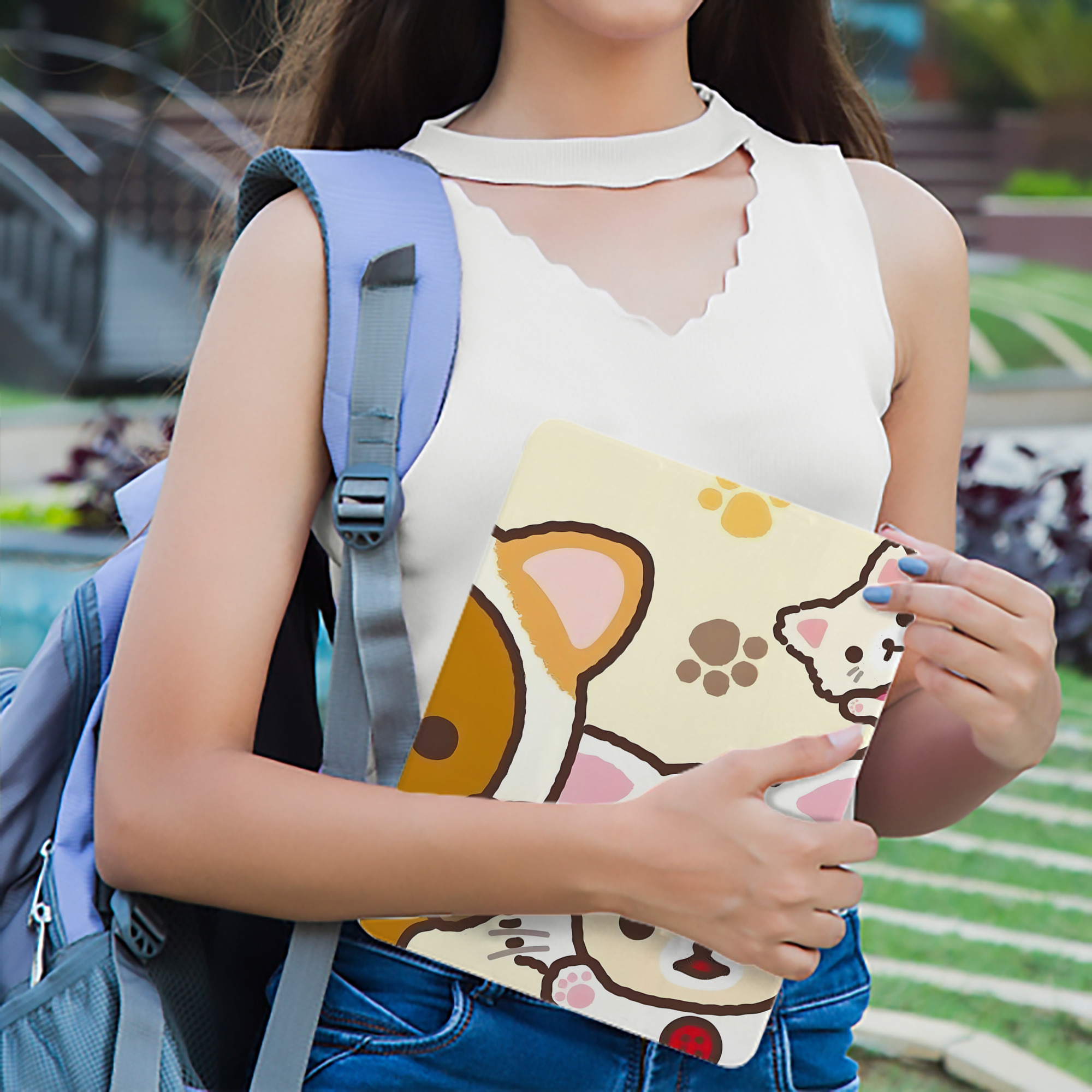 リラックマ リラックマ キイロイトリ Rilakkuma Korilakkuma Kiiroitori IPad ケース ブック型 PUレザー TPU 耐衝撃 軽量 薄型 ペン収納なし 全面保護 IPad 各モデル対応