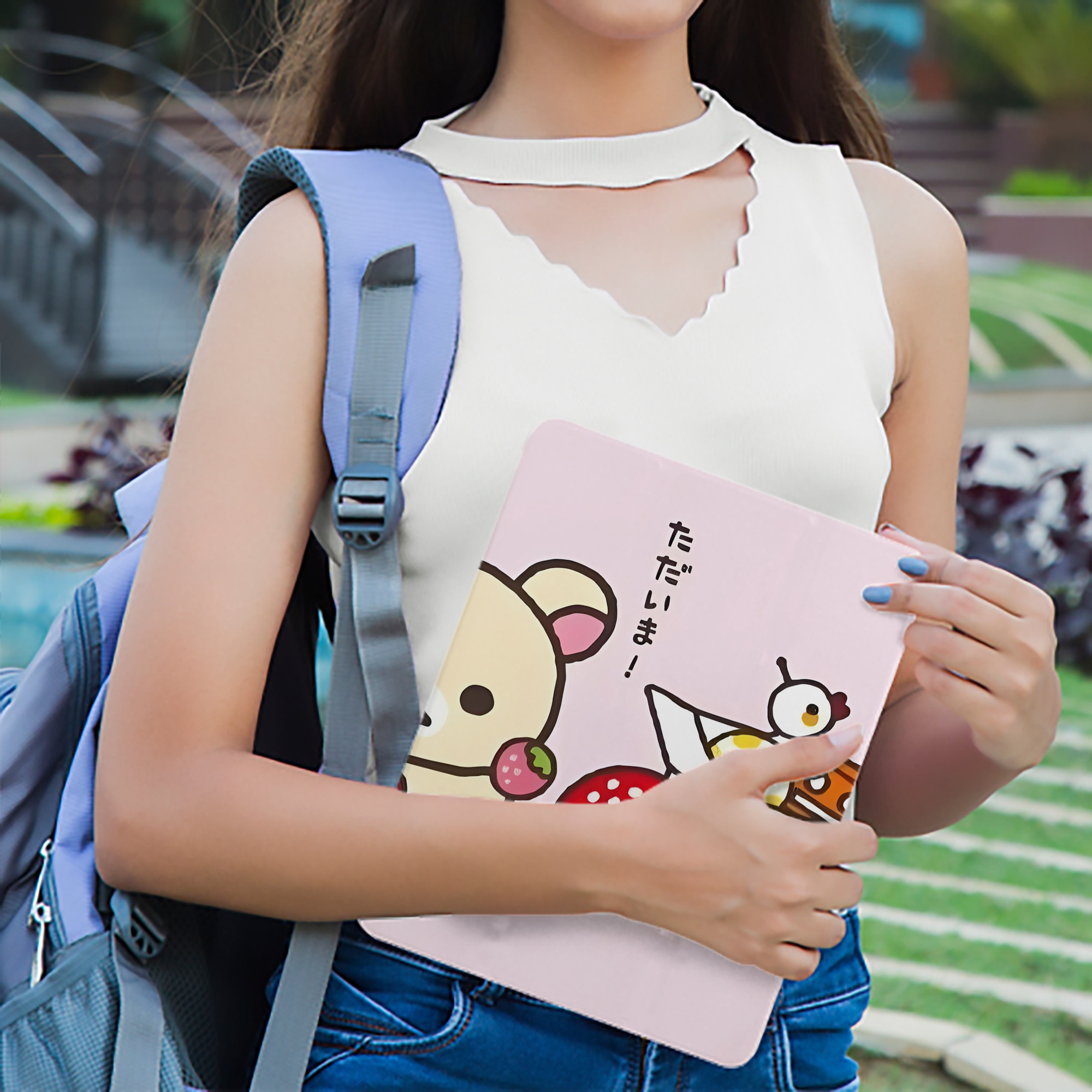 リラックマ リラックマ キイロイトリ Rilakkuma Korilakkuma Kiiroitori IPad ケース ブック型 PUレザー TPU 耐衝撃 軽量 薄型 ペン収納なし 全面保護 IPad 各モデル対応