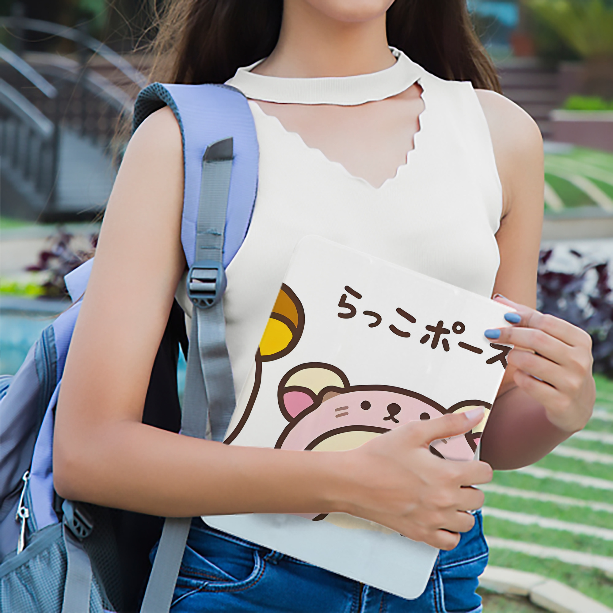 リラックマ リラックマ キイロイトリ Rilakkuma Korilakkuma Kiiroitori IPad ケース ブック型 PUレザー TPU 耐衝撃 軽量 薄型 ペン収納なし 全面保護 IPad 各モデル対応