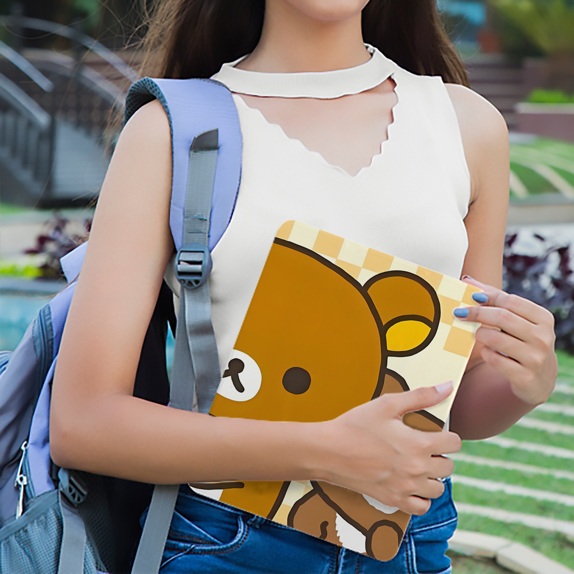 リラックマ リラックマ キイロイトリ Rilakkuma Korilakkuma Kiiroitori IPad ケース ブック型 PUレザー TPU 耐衝撃 軽量 薄型 ペン収納なし 全面保護 IPad 各モデル対応