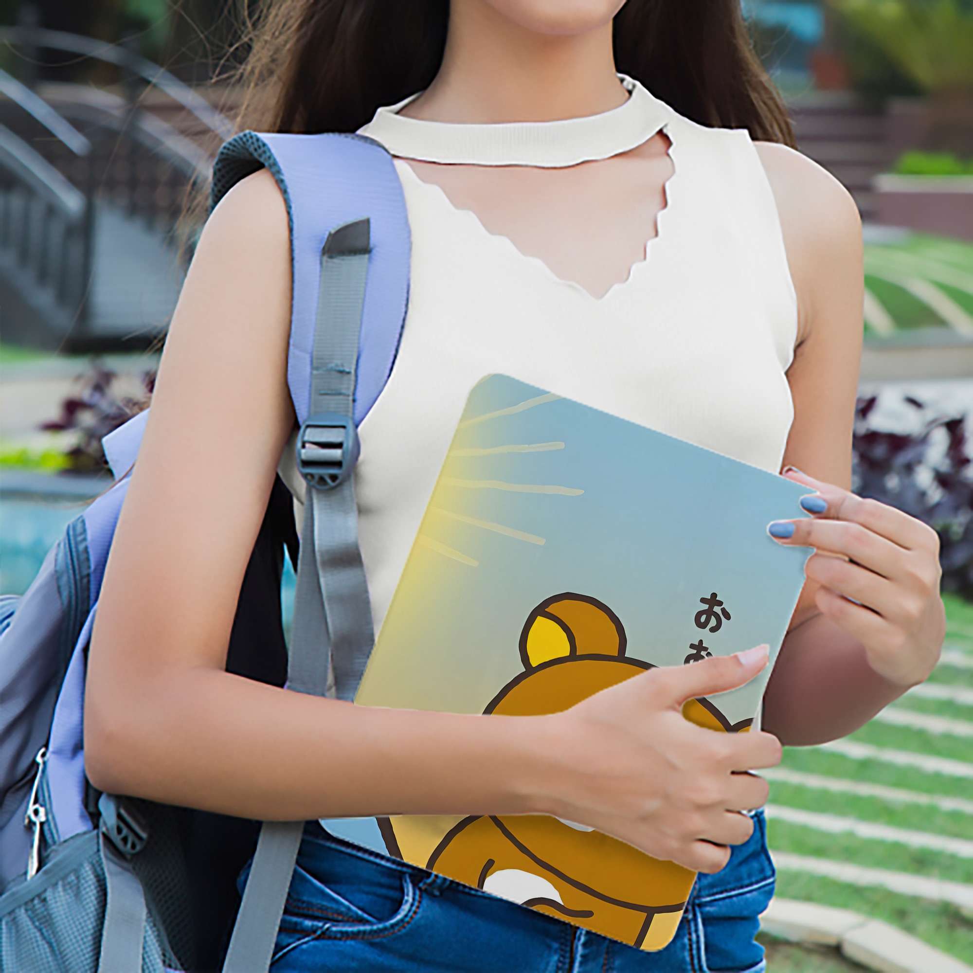 リラックマ リラックマ キイロイトリ Rilakkuma Korilakkuma Kiiroitori IPad ケース ブック型 PUレザー TPU 耐衝撃 軽量 薄型 ペン収納なし 全面保護 IPad 各モデル対応