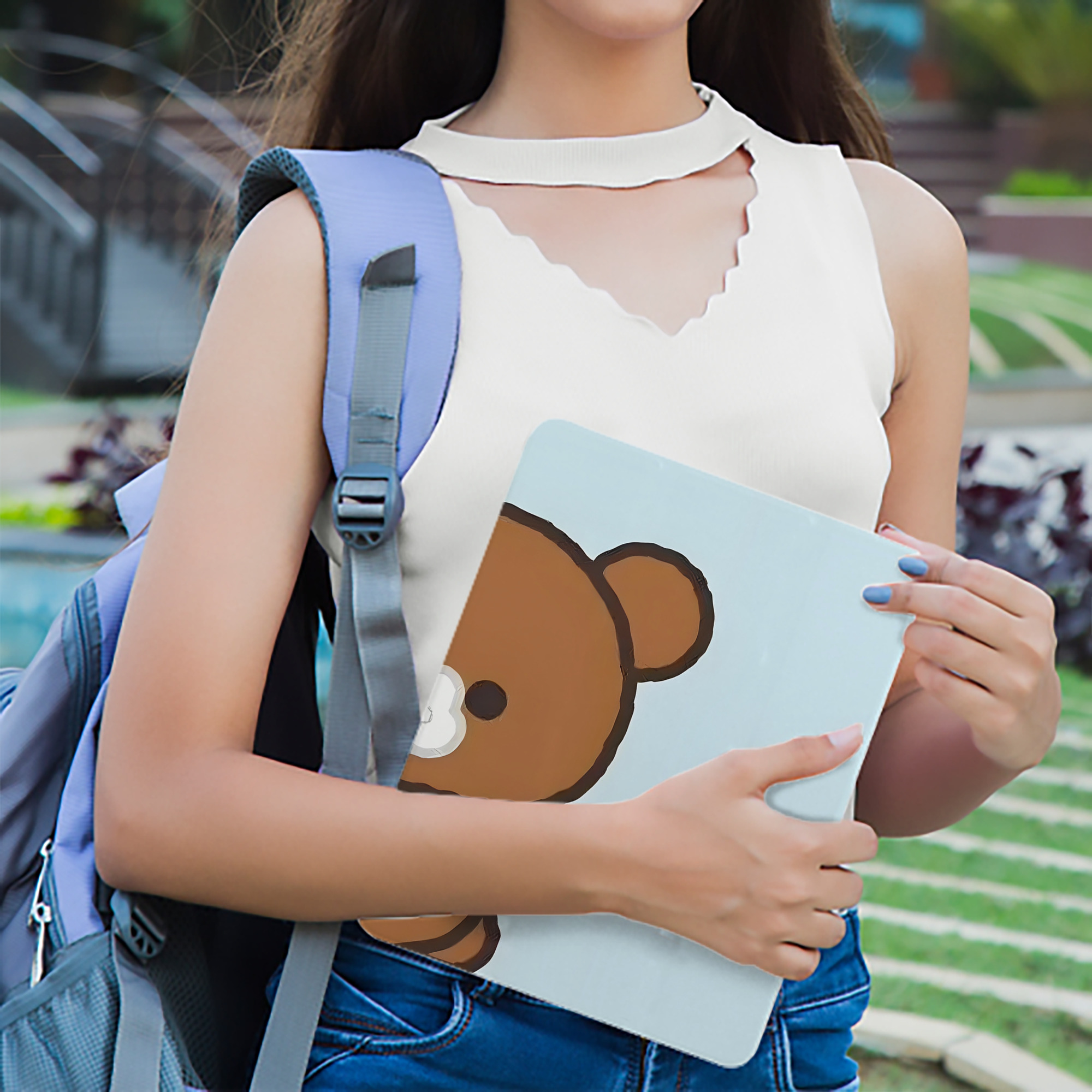 リラックマ リラックマ キイロイトリ Rilakkuma Korilakkuma Kiiroitori IPad ケース ブック型 PUレザー TPU 耐衝撃 軽量 薄型 ペン収納なし 全面保護 IPad 各モデル対応
