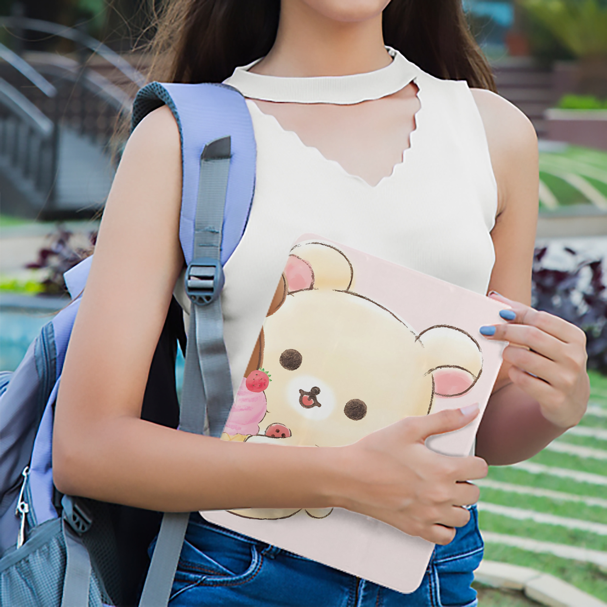 リラックマ リラックマ キイロイトリ Rilakkuma Korilakkuma Kiiroitori IPad ケース ブック型 PUレザー TPU 耐衝撃 軽量 薄型 ペン収納なし 全面保護 IPad 各モデル対応
