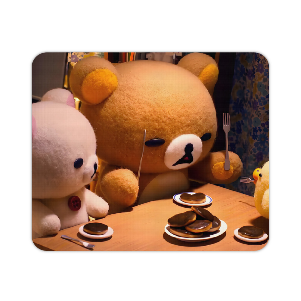 （画像用） リラックマ リラックマ キイロイトリ Rilakkuma Korilakkuma Kiiroitori マウスパッド ステッチ加工 ラバー素材 防水 滑り止め 超薄型 ゲーミング/オフィス対応