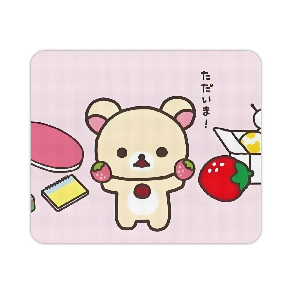 （画像用） リラックマ リラックマ キイロイトリ Rilakkuma Korilakkuma Kiiroitori マウスパッド ステッチ加工 ラバー素材 防水 滑り止め 超薄型 ゲーミング/オフィス対応