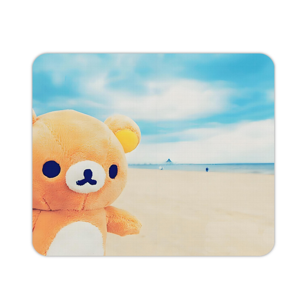 （画像用） リラックマ リラックマ キイロイトリ Rilakkuma Korilakkuma Kiiroitori マウスパッド ステッチ加工 ラバー素材 防水 滑り止め 超薄型 ゲーミング/オフィス対応