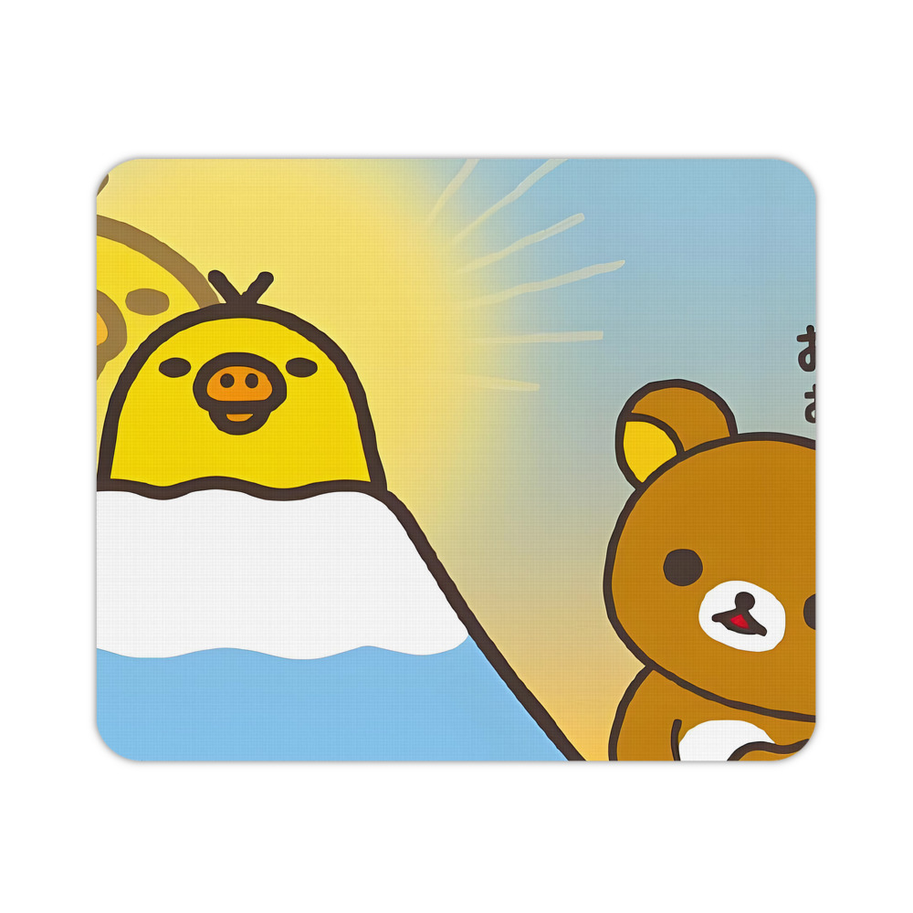 （画像用） リラックマ リラックマ キイロイトリ Rilakkuma Korilakkuma Kiiroitori マウスパッド ステッチ加工 ラバー素材 防水 滑り止め 超薄型 ゲーミング/オフィス対応