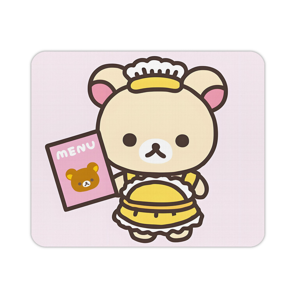 （画像用） リラックマ リラックマ キイロイトリ Rilakkuma Korilakkuma Kiiroitori マウスパッド ステッチ加工 ラバー素材 防水 滑り止め 超薄型 ゲーミング/オフィス対応