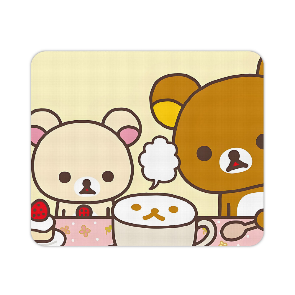（画像用） リラックマ リラックマ キイロイトリ Rilakkuma Korilakkuma Kiiroitori マウスパッド ステッチ加工 ラバー素材 防水 滑り止め 超薄型 ゲーミング/オフィス対応