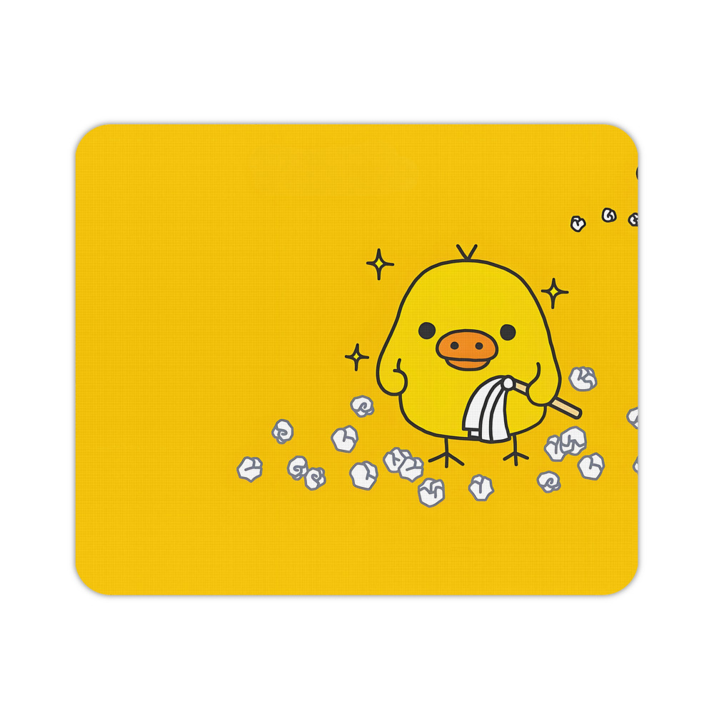 （画像用） リラックマ リラックマ キイロイトリ Rilakkuma Korilakkuma Kiiroitori マウスパッド ステッチ加工 ラバー素材 防水 滑り止め 超薄型 ゲーミング/オフィス対応
