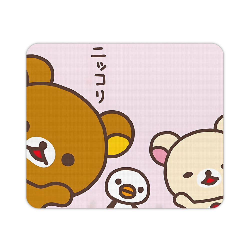 （画像用） リラックマ リラックマ キイロイトリ Rilakkuma Korilakkuma Kiiroitori マウスパッド ステッチ加工 ラバー素材 防水 滑り止め 超薄型 ゲーミング/オフィス対応