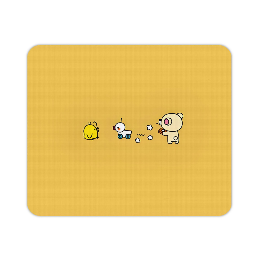 （画像用） リラックマ リラックマ キイロイトリ Rilakkuma Korilakkuma Kiiroitori マウスパッド ステッチ加工 ラバー素材 防水 滑り止め 超薄型 ゲーミング/オフィス対応