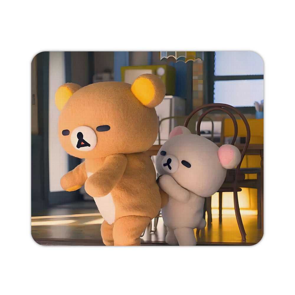 （画像用） リラックマ リラックマ キイロイトリ Rilakkuma Korilakkuma Kiiroitori マウスパッド ステッチ加工 ラバー素材 防水 滑り止め 超薄型 ゲーミング/オフィス対応