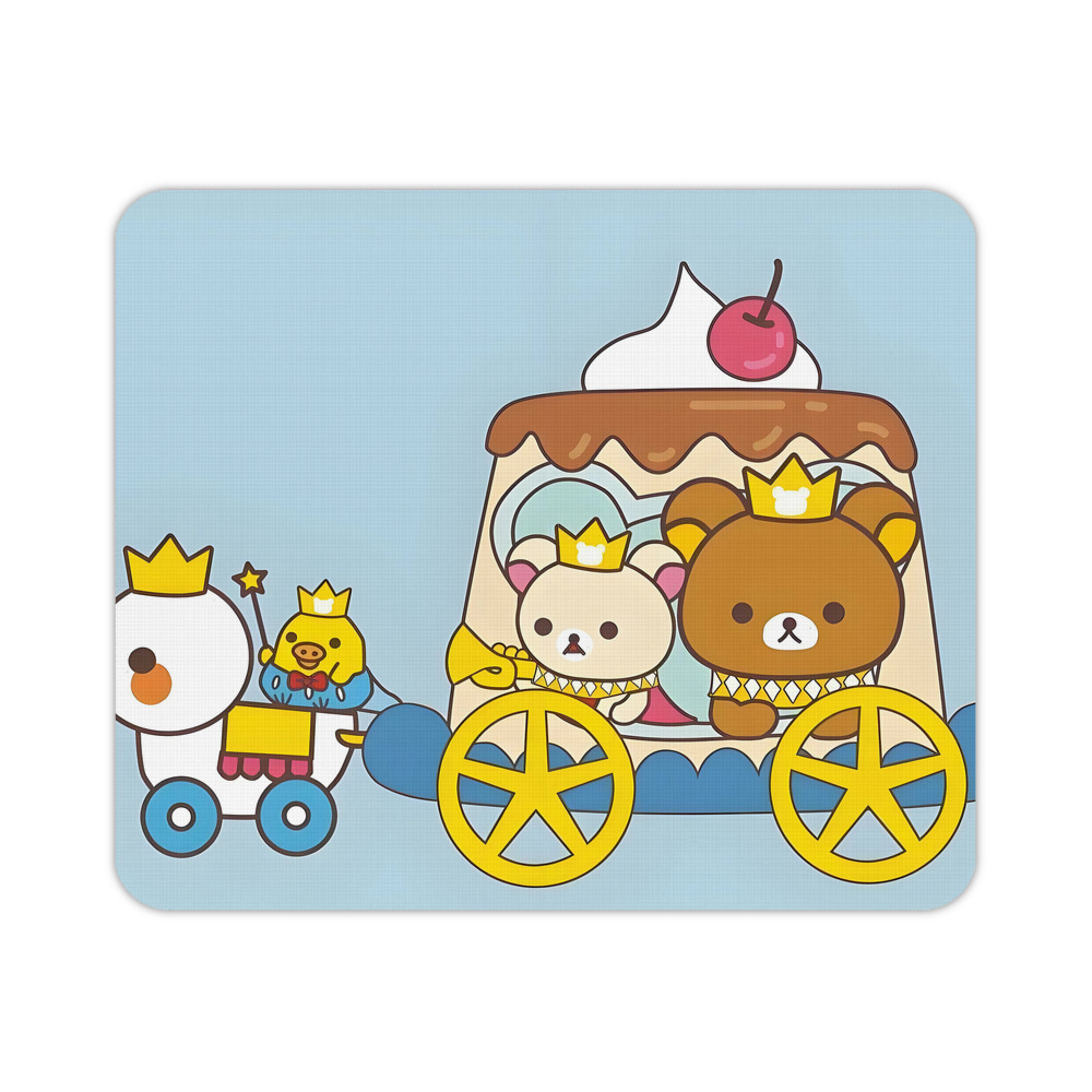 （画像用） リラックマ リラックマ キイロイトリ Rilakkuma Korilakkuma Kiiroitori マウスパッド ステッチ加工 ラバー素材 防水 滑り止め 超薄型 ゲーミング/オフィス対応