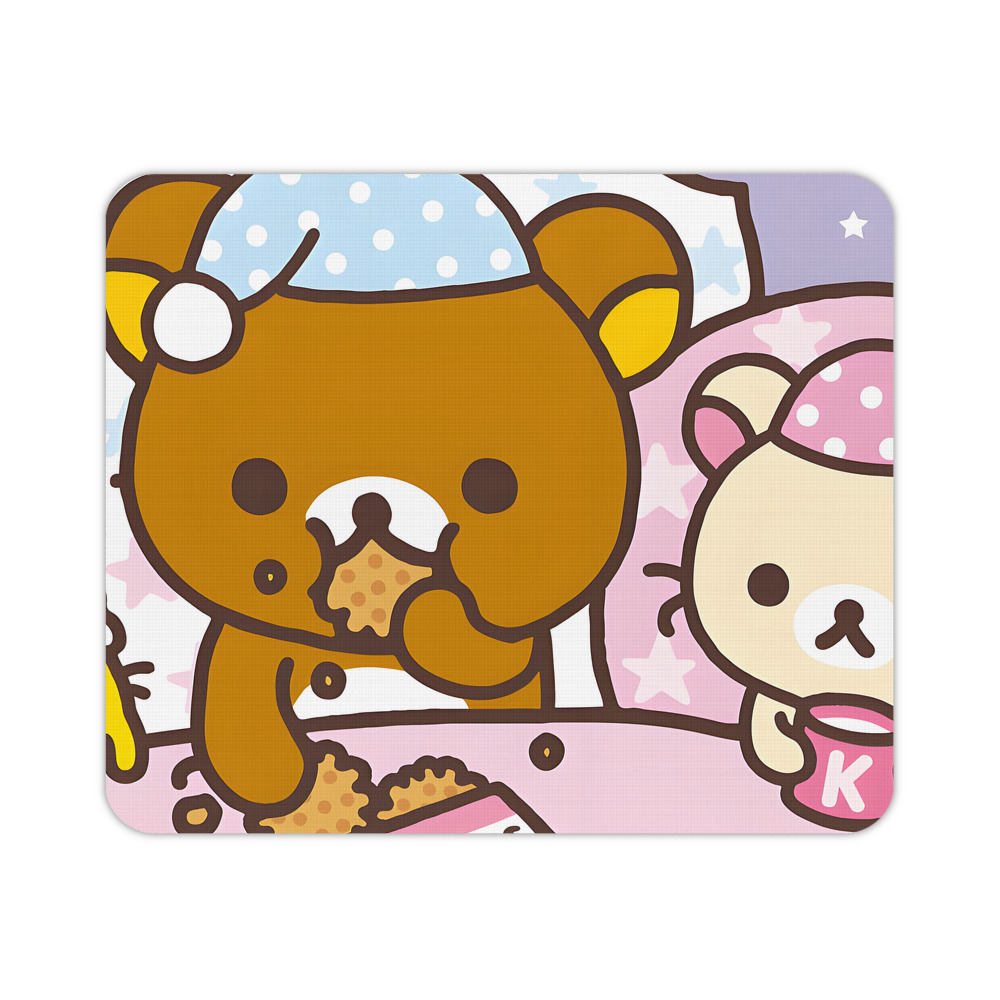 （画像用） リラックマ リラックマ キイロイトリ Rilakkuma Korilakkuma Kiiroitori マウスパッド ステッチ加工 ラバー素材 防水 滑り止め 超薄型 ゲーミング/オフィス対応
