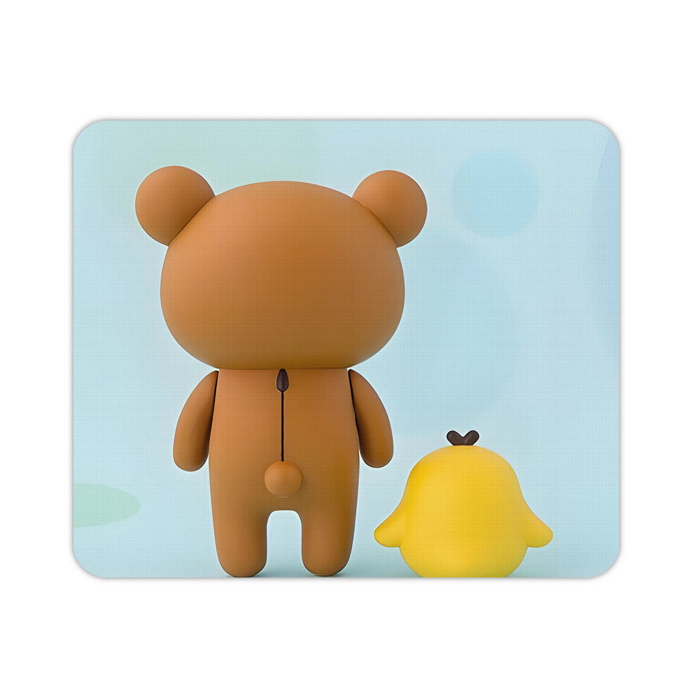 （画像用） リラックマ リラックマ キイロイトリ Rilakkuma Korilakkuma Kiiroitori マウスパッド ステッチ加工 ラバー素材 防水 滑り止め 超薄型 ゲーミング/オフィス対応