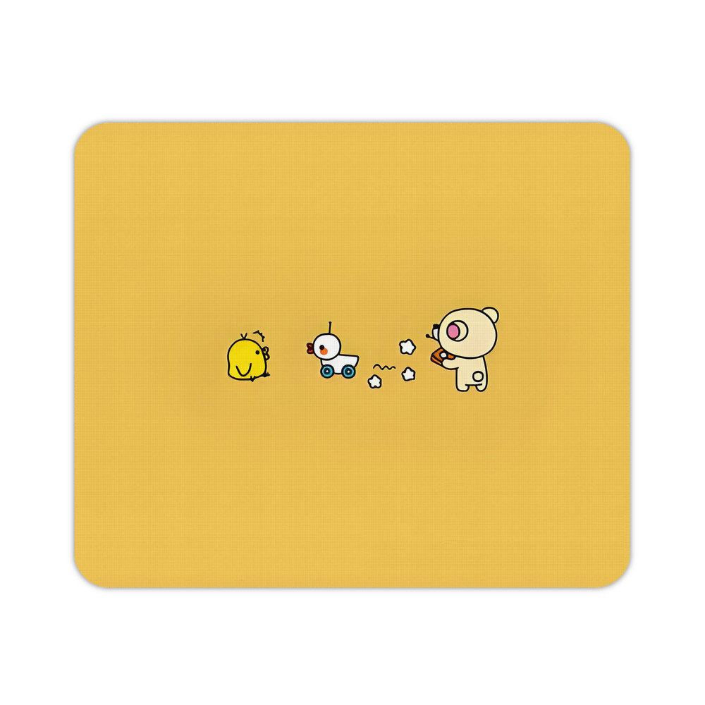 （画像用） リラックマ リラックマ キイロイトリ Rilakkuma Korilakkuma Kiiroitori マウスパッド ステッチ加工 ラバー素材 防水 滑り止め 超薄型 ゲーミング/オフィス対応