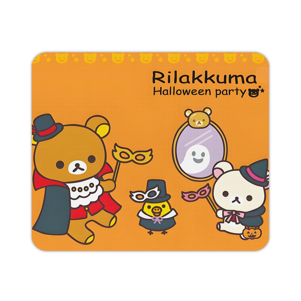 （画像用） リラックマ リラックマ キイロイトリ Rilakkuma Korilakkuma Kiiroitori マウスパッド ステッチ加工 ラバー素材 防水 滑り止め 超薄型 ゲーミング/オフィス対応