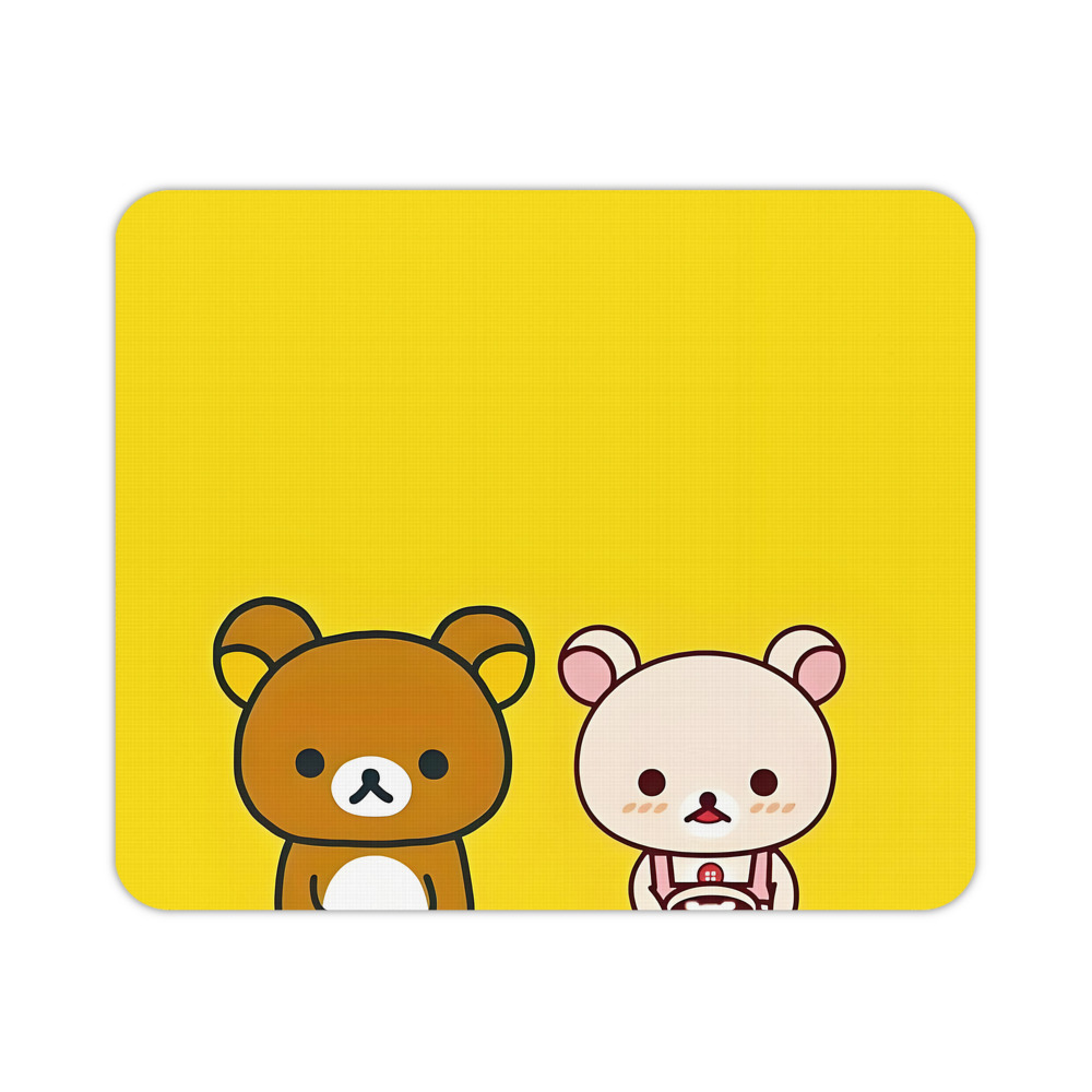 （画像用） リラックマ リラックマ キイロイトリ Rilakkuma Korilakkuma Kiiroitori マウスパッド ステッチ加工 ラバー素材 防水 滑り止め 超薄型 ゲーミング/オフィス対応