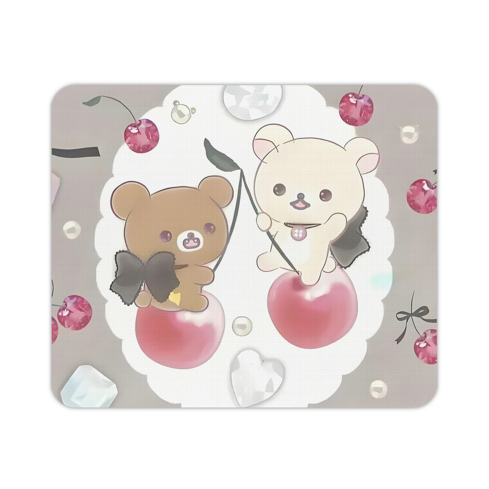 （画像用） リラックマ リラックマ キイロイトリ Rilakkuma Korilakkuma Kiiroitori マウスパッド ステッチ加工 ラバー素材 防水 滑り止め 超薄型 ゲーミング/オフィス対応