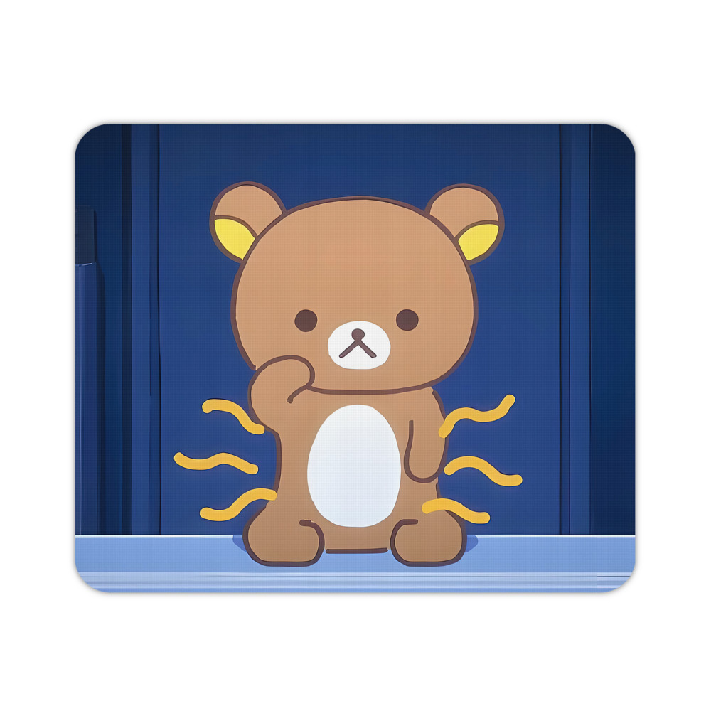 （画像用） リラックマ リラックマ キイロイトリ Rilakkuma Korilakkuma Kiiroitori マウスパッド ステッチ加工 ラバー素材 防水 滑り止め 超薄型 ゲーミング/オフィス対応