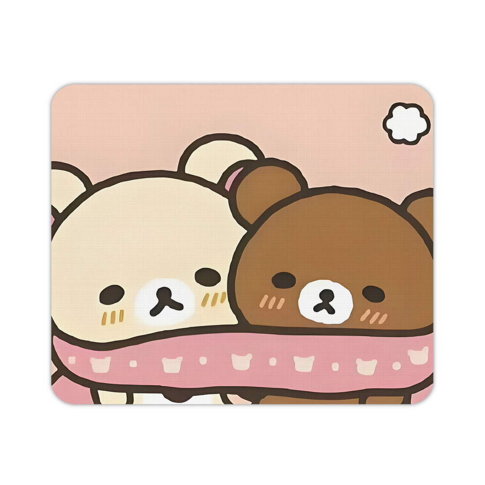 （画像用） リラックマ リラックマ キイロイトリ Rilakkuma Korilakkuma Kiiroitori マウスパッド ステッチ加工 ラバー素材 防水 滑り止め 超薄型 ゲーミング/オフィス対応
