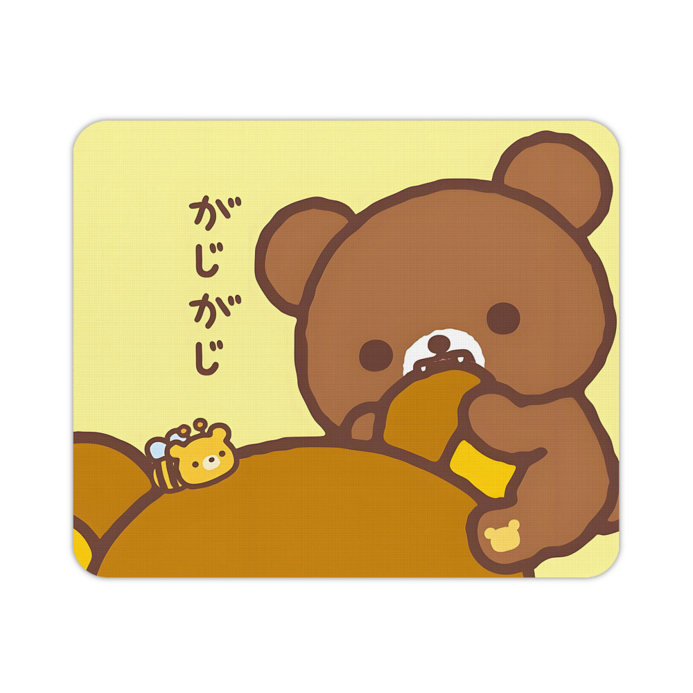 （画像用） リラックマ リラックマ キイロイトリ Rilakkuma Korilakkuma Kiiroitori マウスパッド ステッチ加工 ラバー素材 防水 滑り止め 超薄型 ゲーミング/オフィス対応