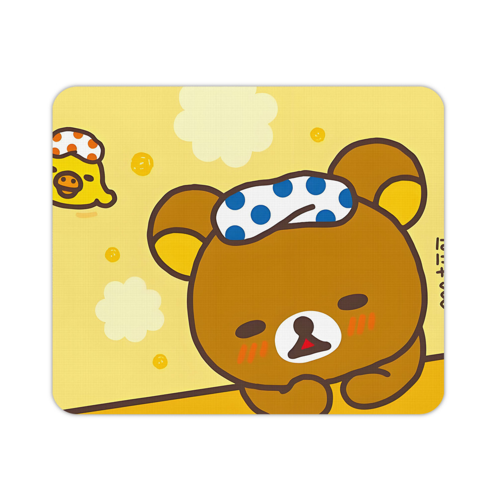 （画像用） リラックマ リラックマ キイロイトリ Rilakkuma Korilakkuma Kiiroitori マウスパッド ステッチ加工 ラバー素材 防水 滑り止め 超薄型 ゲーミング/オフィス対応
