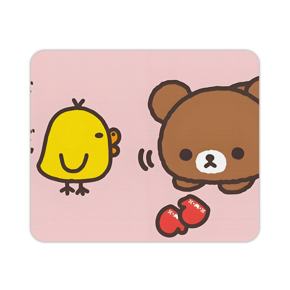（画像用） リラックマ リラックマ キイロイトリ Rilakkuma Korilakkuma Kiiroitori マウスパッド ステッチ加工 ラバー素材 防水 滑り止め 超薄型 ゲーミング/オフィス対応
