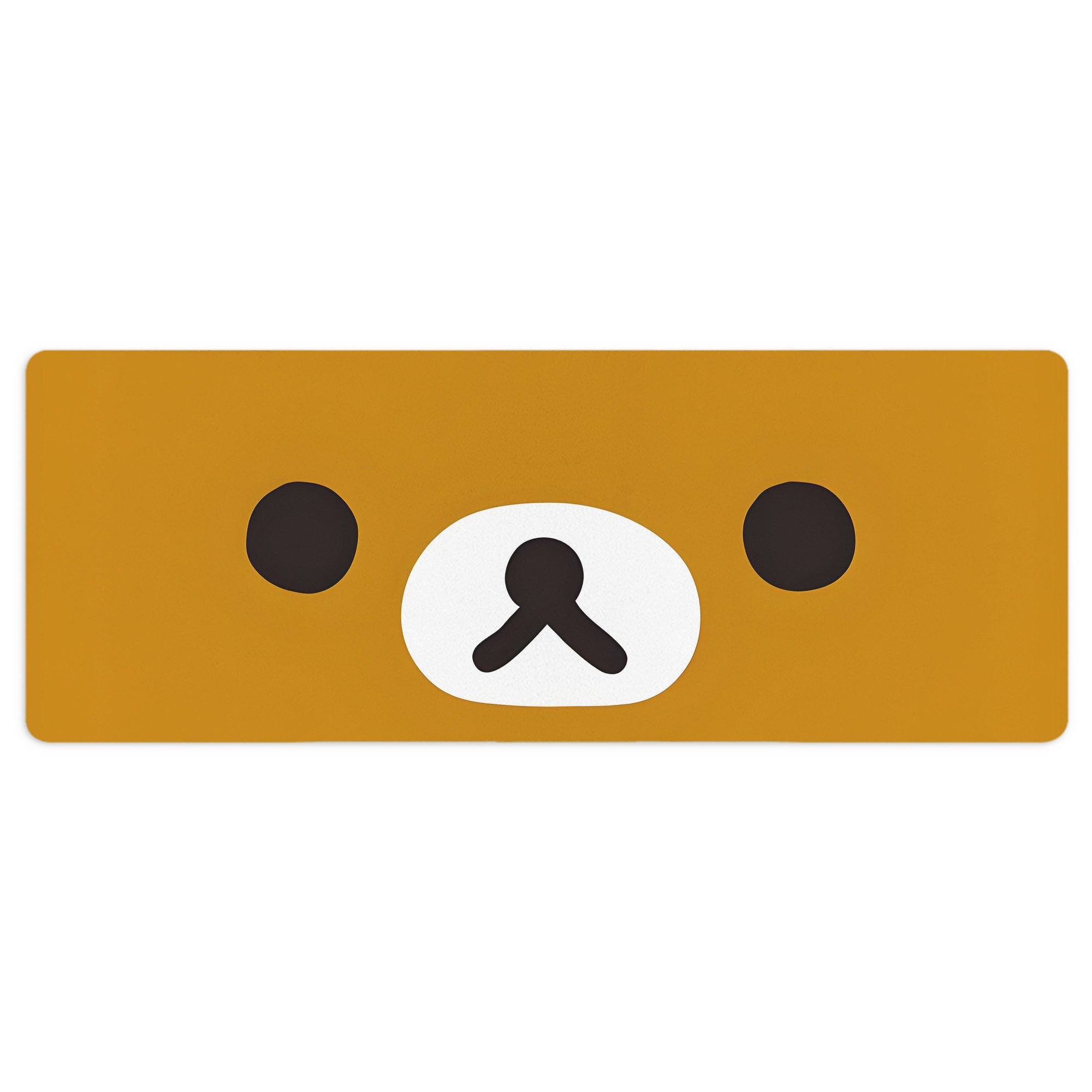 （画像用） リラックマ リラックマ キイロイトリ Rilakkuma Korilakkuma Kiiroitori ステッチ加工 大判デスクマット／滑り止めマウスパッド