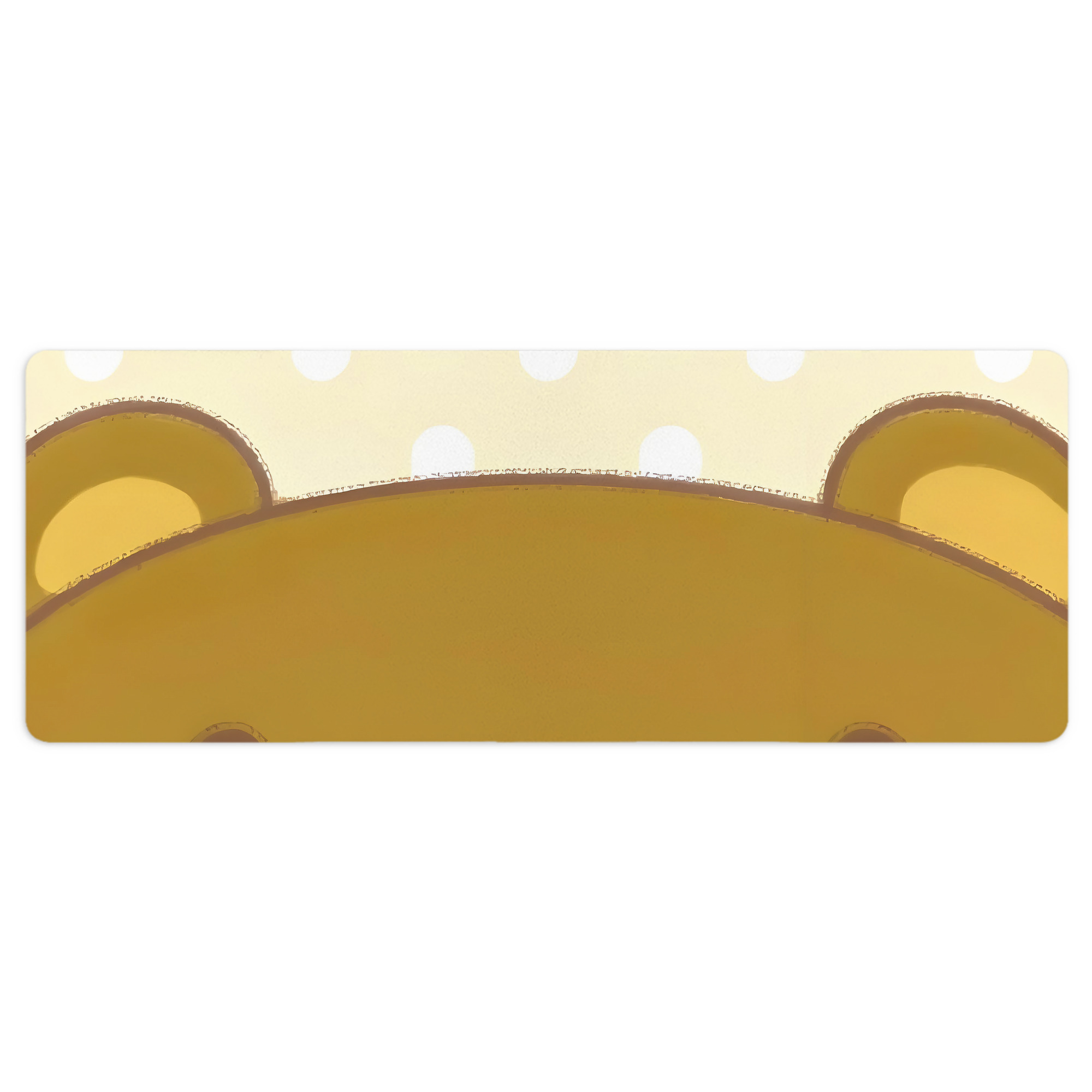 （画像用） リラックマ リラックマ キイロイトリ Rilakkuma Korilakkuma Kiiroitori ステッチ加工 大判デスクマット／滑り止めマウスパッド