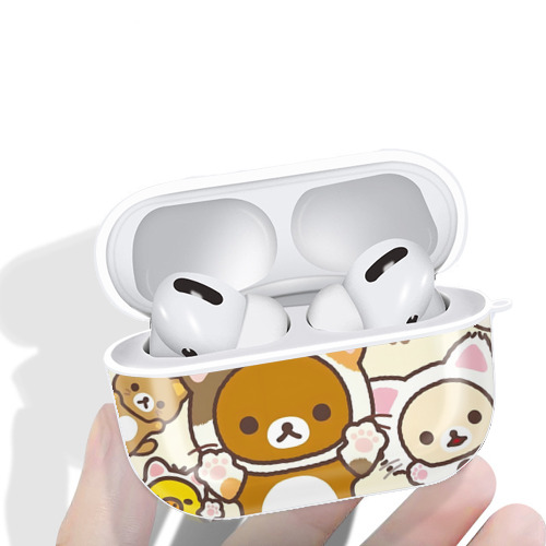 リラックマ リラックマ キイロイトリ Rilakkuma Korilakkuma Kiiroitori 【AirPods Pro用】ハードシェル保護ケース 耐衝撃・防指紋・カラビナ付き商品仕様