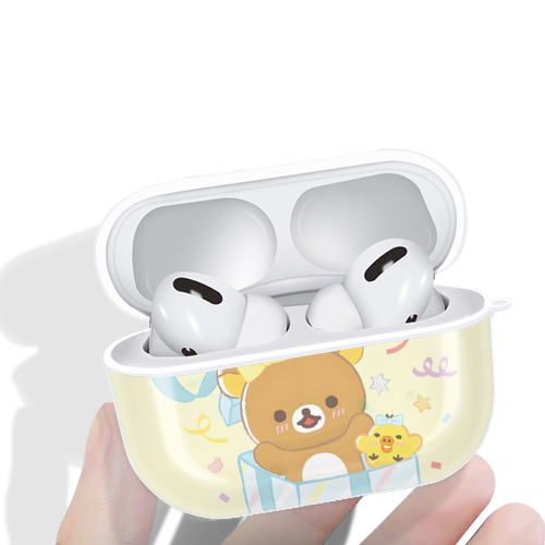 リラックマ リラックマ キイロイトリ Rilakkuma Korilakkuma Kiiroitori 【AirPods Pro用】ハードシェル保護ケース 耐衝撃・防指紋・カラビナ付き商品仕様