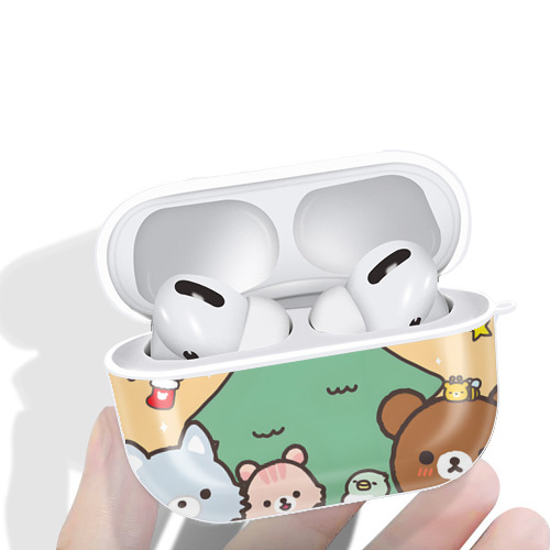 リラックマ リラックマ キイロイトリ Rilakkuma Korilakkuma Kiiroitori 【AirPods Pro用】ハードシェル保護ケース 耐衝撃・防指紋・カラビナ付き商品仕様