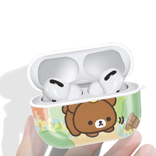 リラックマ リラックマ キイロイトリ Rilakkuma Korilakkuma Kiiroitori 【AirPods Pro用】ハードシェル保護ケース 耐衝撃・防指紋・カラビナ付き商品仕様
