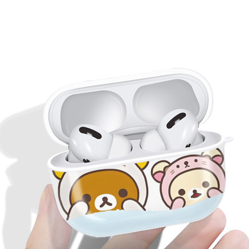 リラックマ リラックマ キイロイトリ Rilakkuma Korilakkuma Kiiroitori 【AirPods Pro用】ハードシェル保護ケース 耐衝撃・防指紋・カラビナ付き商品仕様