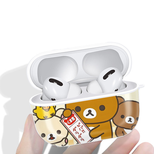 リラックマ リラックマ キイロイトリ Rilakkuma Korilakkuma Kiiroitori 【AirPods Pro用】ハードシェル保護ケース 耐衝撃・防指紋・カラビナ付き商品仕様