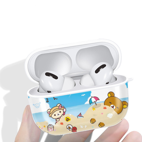 リラックマ リラックマ キイロイトリ Rilakkuma Korilakkuma Kiiroitori 【AirPods Pro用】ハードシェル保護ケース 耐衝撃・防指紋・カラビナ付き商品仕様