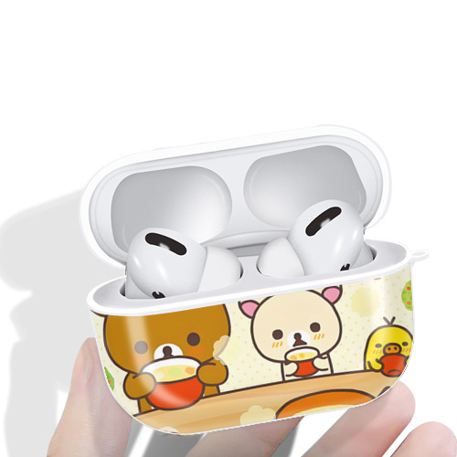リラックマ リラックマ キイロイトリ Rilakkuma Korilakkuma Kiiroitori 【AirPods Pro用】ハードシェル保護ケース 耐衝撃・防指紋・カラビナ付き商品仕様