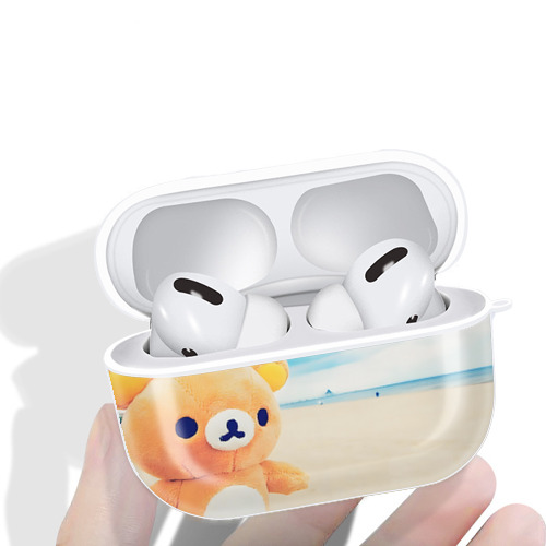 リラックマ リラックマ キイロイトリ Rilakkuma Korilakkuma Kiiroitori 【AirPods Pro用】ハードシェル保護ケース 耐衝撃・防指紋・カラビナ付き商品仕様