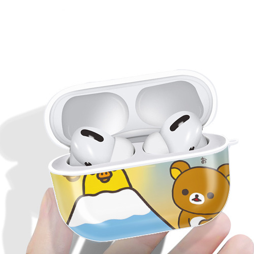 リラックマ リラックマ キイロイトリ Rilakkuma Korilakkuma Kiiroitori 【AirPods Pro用】ハードシェル保護ケース 耐衝撃・防指紋・カラビナ付き商品仕様