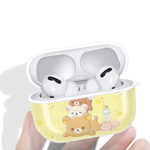 リラックマ リラックマ キイロイトリ Rilakkuma Korilakkuma Kiiroitori 【AirPods Pro用】ハードシェル保護ケース 耐衝撃・防指紋・カラビナ付き商品仕様