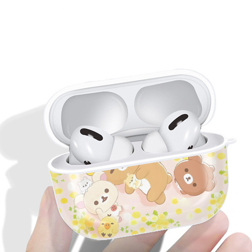 リラックマ リラックマ キイロイトリ Rilakkuma Korilakkuma Kiiroitori 【AirPods Pro用】ハードシェル保護ケース 耐衝撃・防指紋・カラビナ付き商品仕様